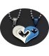 GC016 - Blue heart lovers Necklace